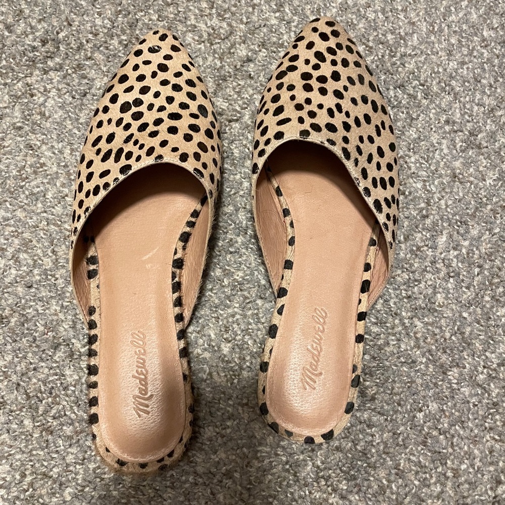 Madewell Remi Mule in Dotted Calf Hair